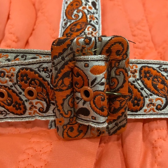 Vintage 60’s /70’s girls tangerine belted coat!! L - Picture 3 of 8